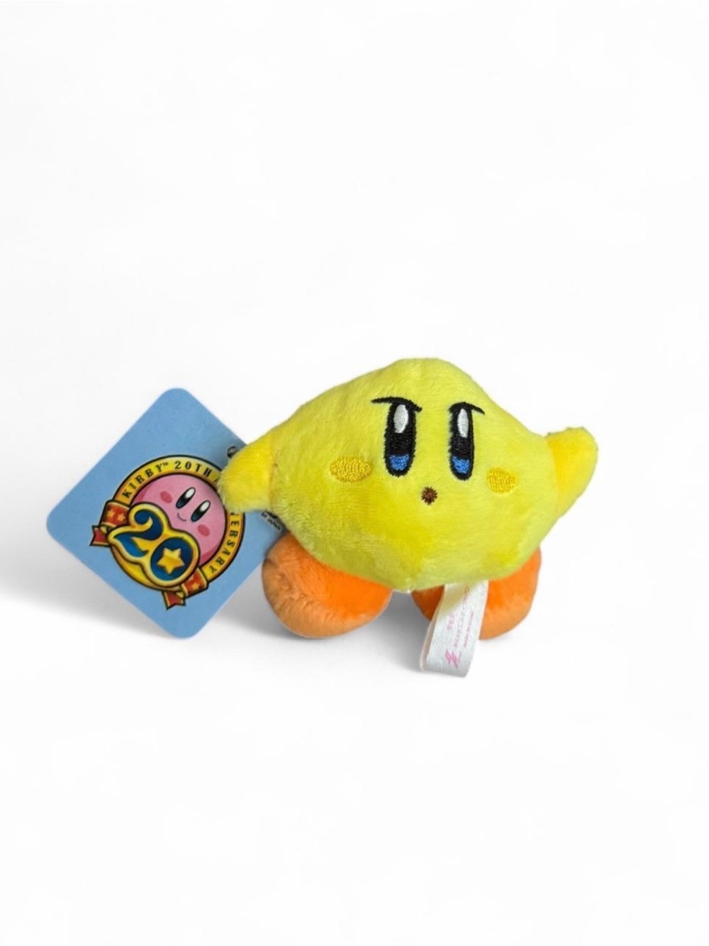 SK Japan Exclusive Yellow “Sitting” Kirby Plush 20th Anniversary — NWT Keychain